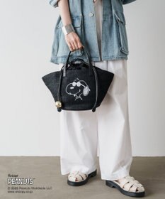 russet 【2025SS】《PEANUTS×russetコラボ第二弾》カゴトートバッグ小(CE-1515)