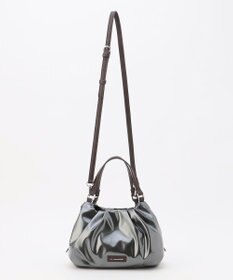 LA BAGAGERIE ソフトエナメル2WAYハンドバッグ Sサイズ