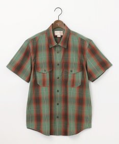 JOSEPH ABBOUD MOUNTAIN 【FILSON】WASHED SHORT SLEEVE FEARHER CLOTH SHIRT