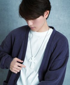 WEGO 【ユニセックス着用ITEM】MPUエンボスロゴクロスネックレス