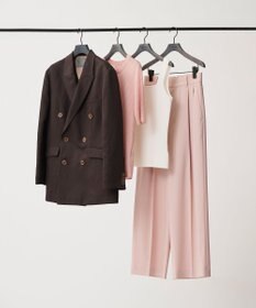 uncrave ラスターシアーニット ワイドリブトップス