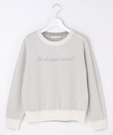 自由区 L グラフィックジャカード ニット