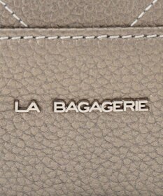 LA BAGAGERIE ラインストーンリベット　カウレザー2wayハンドバッグ