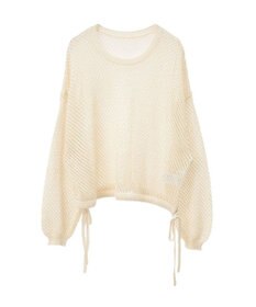 Green Parks ラメメッシュニットプルオーバー