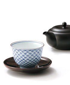 たち吉 【たち吉】染付七宝文 お茶呑茶碗（桐箱入）〈5個〉 波佐見焼