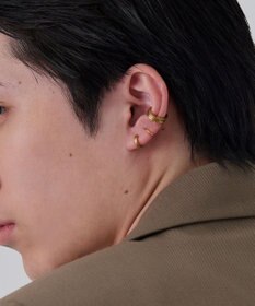 Phoebe 【金属アレルギー対応】ワンタッチメタルフープミニペアピアス  ゴールド/BOX付き