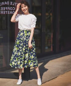洗える】ブーケフルールプリント スカート / 組曲 | ファッション通販  