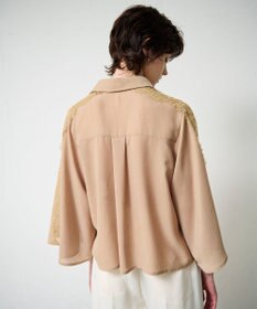 GRACE CONTINENTAL シアーポンチョシャツ