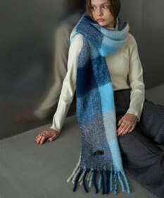 AMERICAN HOLIC シャギーチェックＢＩＧマフラー