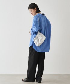 russet レザー巾着4WAYショルダーバッグ(CE-1454)