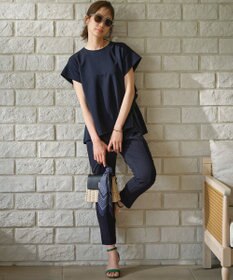 組曲 S 【接触冷感・UVケア】ライトアムンゼンジャージー フリルブラウス