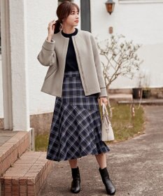 ANY SIS 【洗える】袖フレアーレイヤード ニット