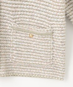 自由区 S ツイード調ニット ジャケット