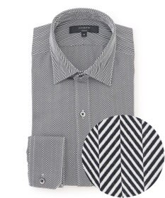 JOSEPH HOMME 【ドレスシャツ】ヘリンボンシャツ レギュラーカラードレスシャツ