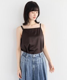 YECCA VECCA 【2点SET】キャミ付きシアードットシャツ