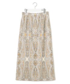 23区 【洗える】Rattiドローイングペイズリープリント スカート