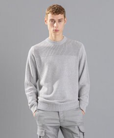 JOSEPH HOMME 【LEON 掲載】シルクバルキーハニカム　クルーネックニット