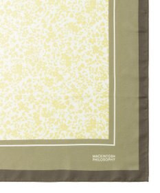 MOONBAT MACKINTOSH PHILOSOPHY(マッキントッシュ フィロソフィー）シルクスカーフ ボタニカル 68×68㎝ 日本製