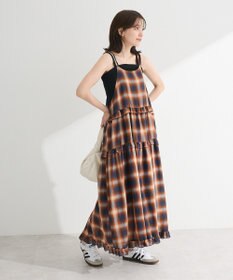 Green Parks ・Ｐｅｔｉｔ　Ｆｌｅｕｒ　オンブレーチェックキャミワンヒ