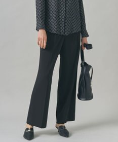 ICB L 【新色追加・防シワ・速乾・洗える】Fied ワイドパンツ ブラック系