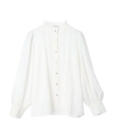 Green Parks ・ＥＬＥＮＣＡＲＥ　ＤＵＥ　イロイロ釦ピンタックブラウス