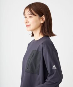 SHARE PARK LADIES 【UVカット・吸水速乾・ストレッチ・軽量 】ＺＩＰポケットＴシャツ（S・Mサイズ）