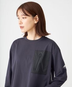 SHARE PARK LADIES 【UVカット・吸水速乾・ストレッチ・軽量 】ＺＩＰポケットＴシャツ（S・Mサイズ）