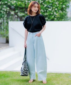 23区 【GLOW8月号掲載/洗える】スムースデザイン ツイスト カットソー