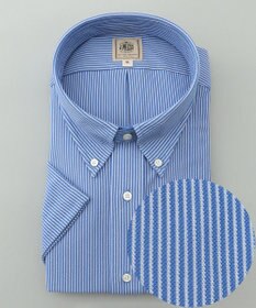 J.PRESS MEN 【KING SIZE】【夏に嬉しい高機能】カノコインレイマイクロストライプパッチポケット シャツ/B.D.