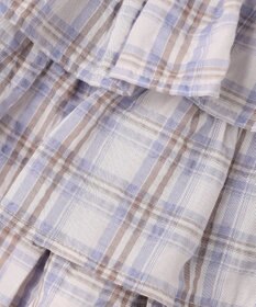 ANY KIDS 【洗濯機可能】ティアード チェックスカパン