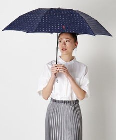 MOONBAT POLO RALPH LAUREN（ポロ ラルフローレン)ドット×ロゴ 雨傘 折りたたみ傘