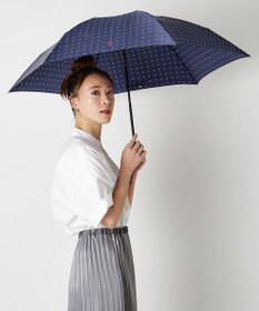 MOONBAT POLO RALPH LAUREN（ポロ ラルフローレン)ドット×ロゴ 雨傘 折りたたみ傘