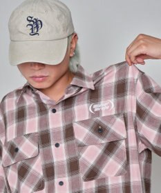 WEGO 【ユニセックス着用ITEM】グラフィックオンブレチェックシャツ（SS）