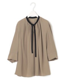 ICB 【接触冷感・洗える】BackSatinAmunzen ナロータイブラウス