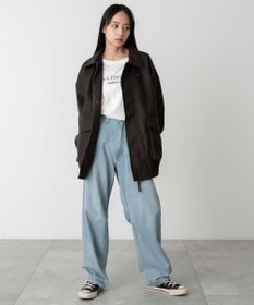 WEGO 【ユニセックス着用ITEM】エコレザー2WAYフライトジャケット