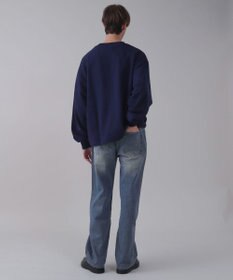 WEGO 【ユニセックス着用ITEM/ウエスト調整可】ストレートデニムパンツ