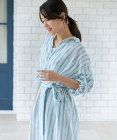 【りんご】自由区　24ss 洗える テンセルリネンシャツワンピース りんご】自由区 24ss 洗える テンセルリネンシャツワンピース セール