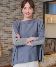 Tiaclasse 前後2wayバイカラーニットプルオーバー