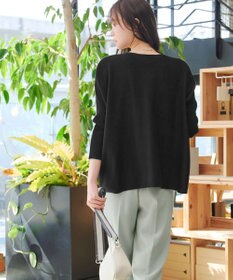 Tiaclasse 前後2wayバイカラーニットプルオーバー