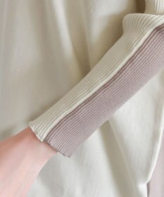 Tiaclasse 前後2wayバイカラーニットプルオーバー