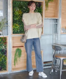 Tiaclasse 前後2wayバイカラーニットプルオーバー