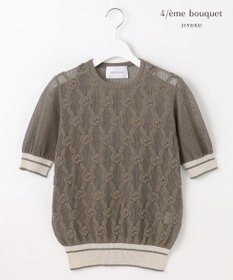 自由区 【カトリエムブーケ】Motif de roses ローズモチーフプルオーバー