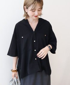 AMERICAN HOLIC 【WEB限定】ミリタリーWポケットスキッパーシャツ