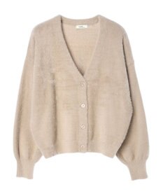 earth music&ecology ミニシャギーＶネックカーディガン