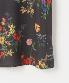 自由区 【洗える】フラワーガーデンプリント ブラウス