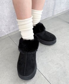 WEGO 【25年秋冬新作/あったかい】ムートンタッチサボ