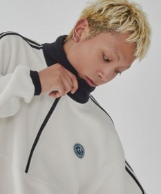 WEGO フリース　ワンポイントハーフZIPプルオーバー