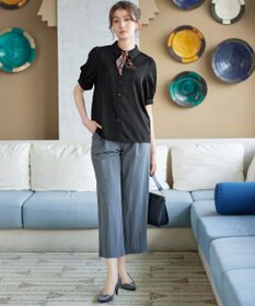 Tiaclasse L 【新色追加】パフスリーブシャツブラウス