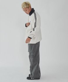 WEGO フリース　ワンポイントハーフZIPプルオーバー