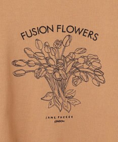 23区 L 【洗える】JANE PACKERコラボ フラワー刺繍 Tシャツ